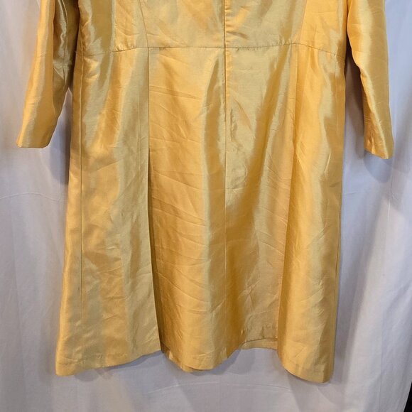 Vintage Mystique Collection By Ben Marc Dress Gold Size 20 Gems Church Dress - Picture 8 of 8